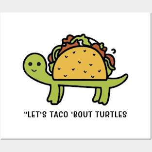 Taco 'Bout Turtles Minimal Posters and Art